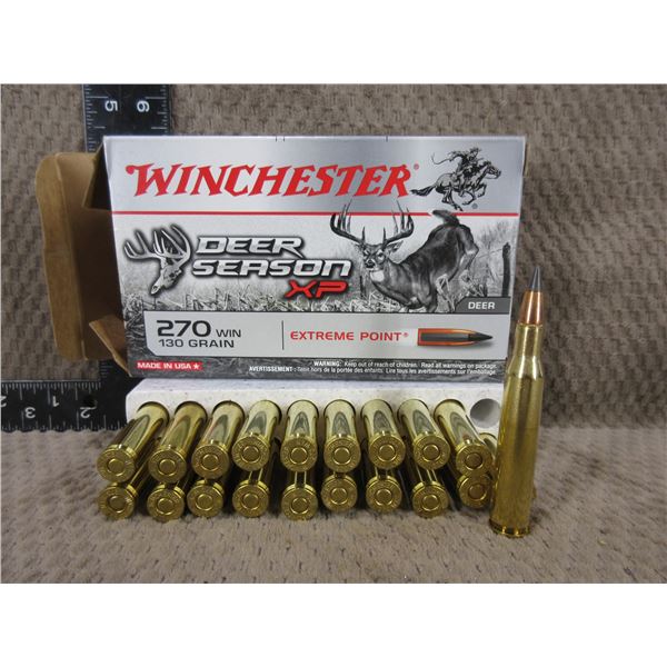 270 Win. 130gr XP Deer Season Cartridges - Box of 20