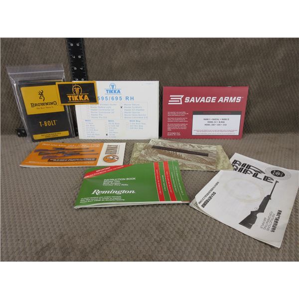 8 Various Gun Owners Manuals