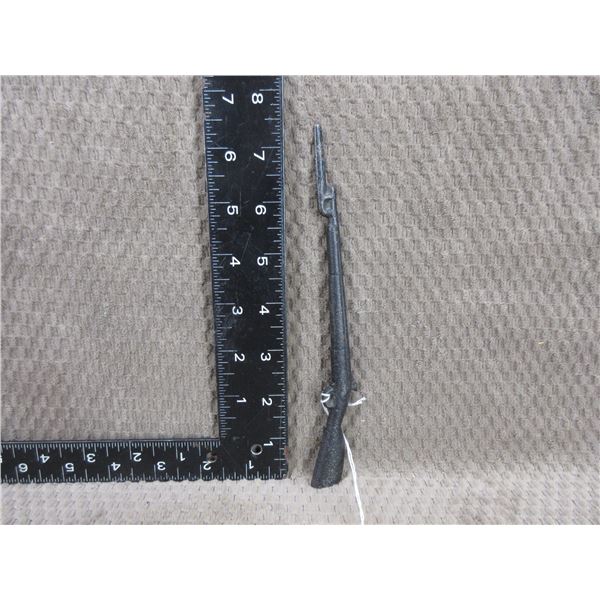 Vintage Black Cast Iron Bayonet Rifle Shaped Letter Opener