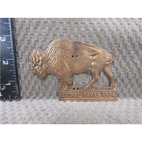 Canada National Parks 1934 Buffalo - Canada Missing