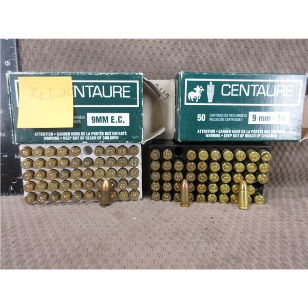 9mm Reloads - Sold as Components - 2 Boxes of 50