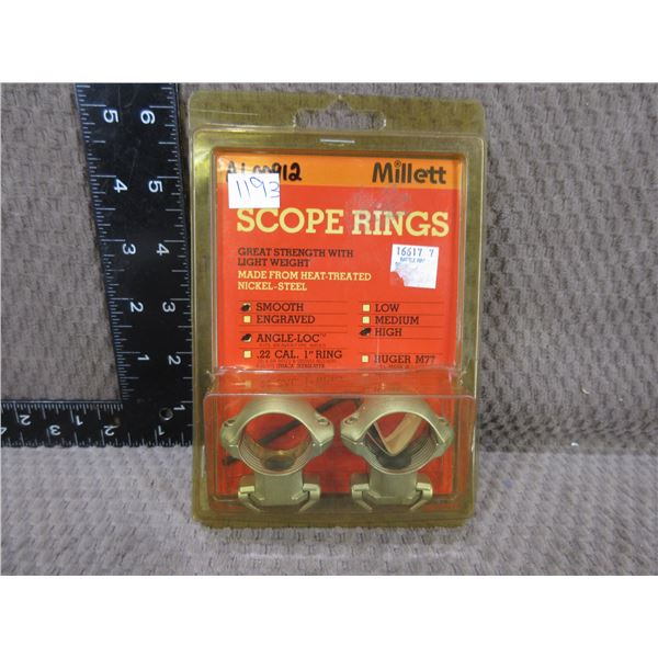1" Scope Rings - Millett - Angle-Loc