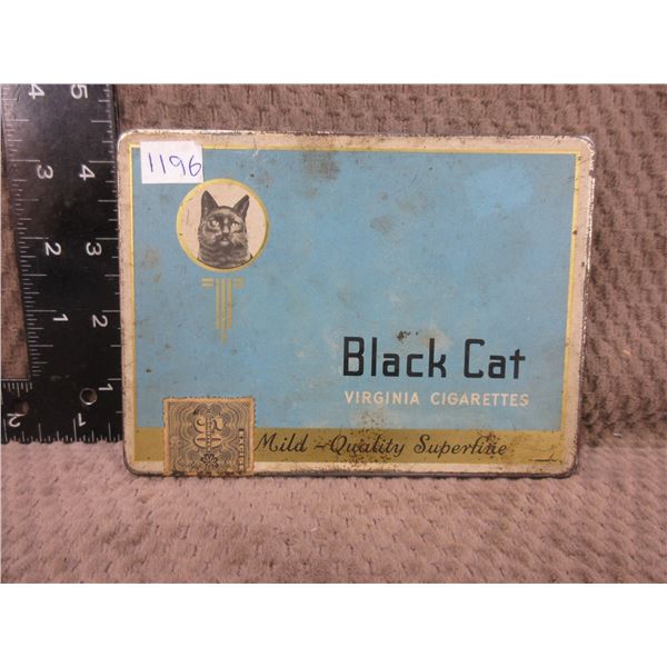 Black Cat Cigarette Tin Converted to Reloading Lubrication