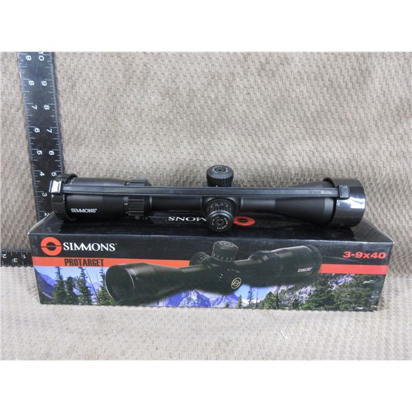 NEW - Simmons 3 - 9 x 40 Scope - Ballistic Dial For .22LR