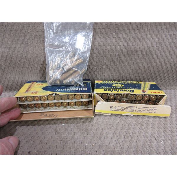 25-20 86gr Win. SP CIL Dominion - Box of 20 + 32 Brass