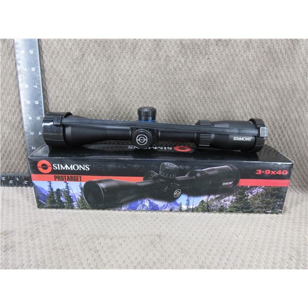 NEW - Simmons 3 - 9 x 40 Scope - Ballistic Dial For .22LR