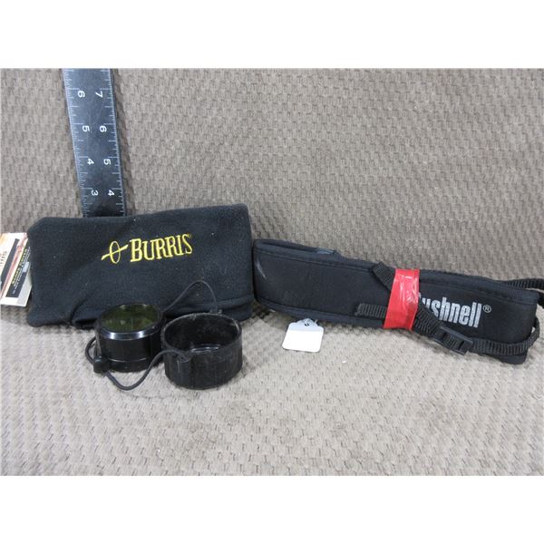 Burris Scope Covers and Bushnell Strap