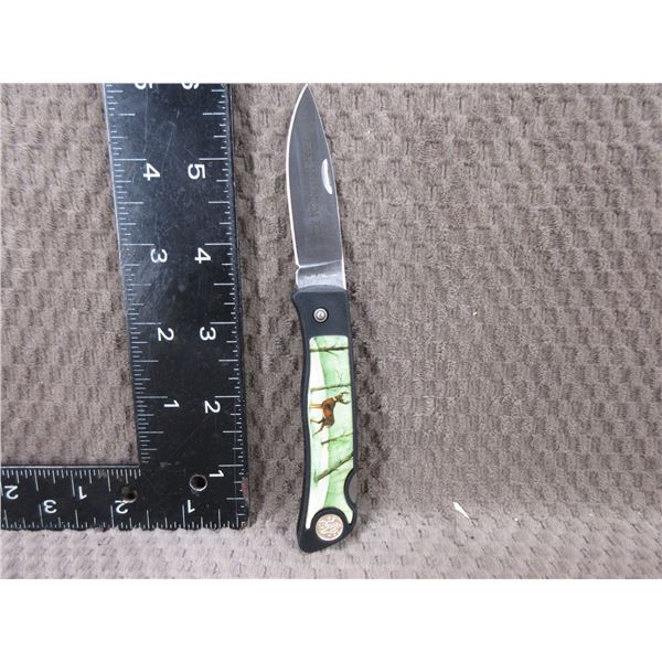 NEW - S & W Folding Knife - Whitetail Deer