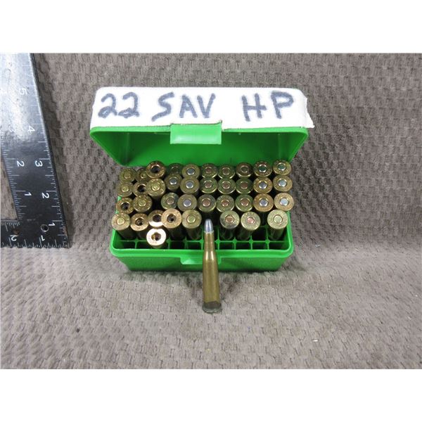 .22 Savage HP - 26 Reloads and 12 Brass