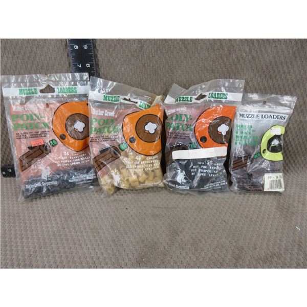 Muzzle Loaders Poly-Patch - 4 Bags