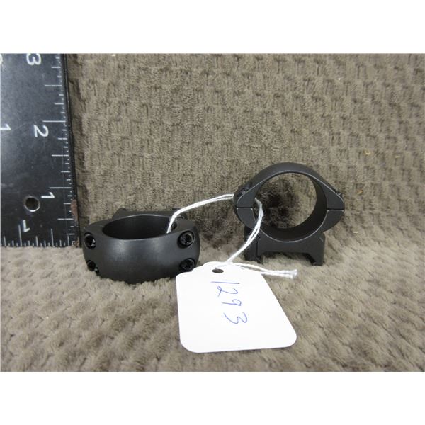 1" Black Steel Low to Medium Rings