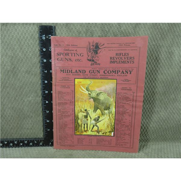 1933 Midland Gun Company Catalogue of Sporting Guns