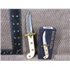 Image 1 : US Marine Folder Knife  - Ivory Color Handle - 4" Closed