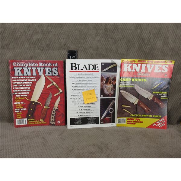 3 - Knife Magazines - 1988, 1989, 1993