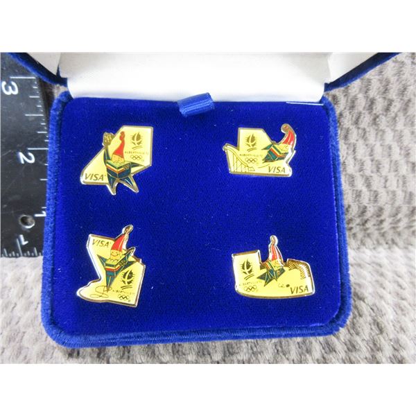 1992 Albertville Olympic Pins - In Case