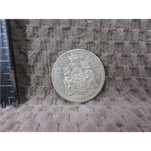 1962 Canada 50 Cent Piece - 800 Silver