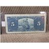 Image 2 : 1937 - Canada 5 Dollar Bill
