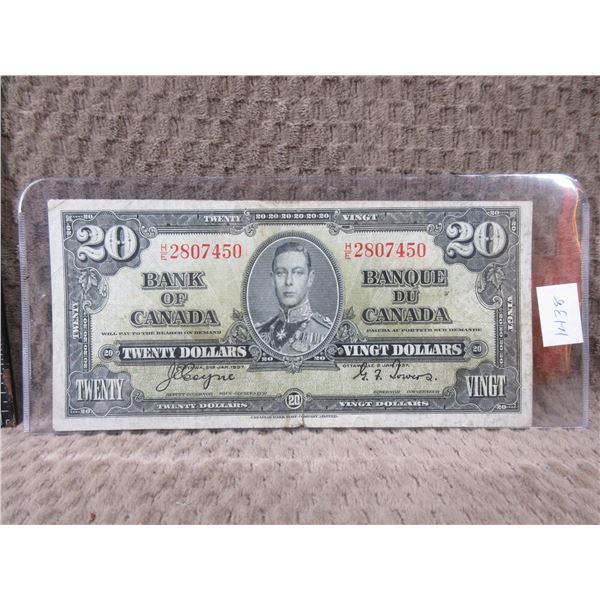 1937 - Canada 20 Dollar Bill