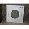 Image 1 : 1917 - Canadian 25 Cent Piece - .800 Silver