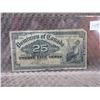 Image 1 : 1900 Canadian 25 Cent Bill - Shinplaster