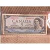 Image 1 : 1954 - Canadian 5 Dollar Bill - Devils Face