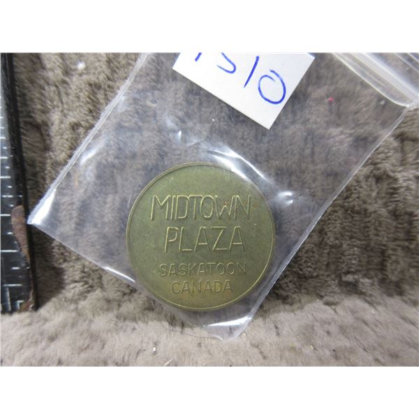 Midtown Plaza Parking Token - Saskatoon Canada