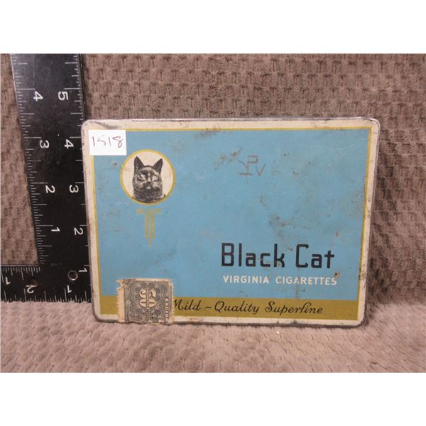 Black Cat Cigarette Tin Converted to Reloading Lubrication