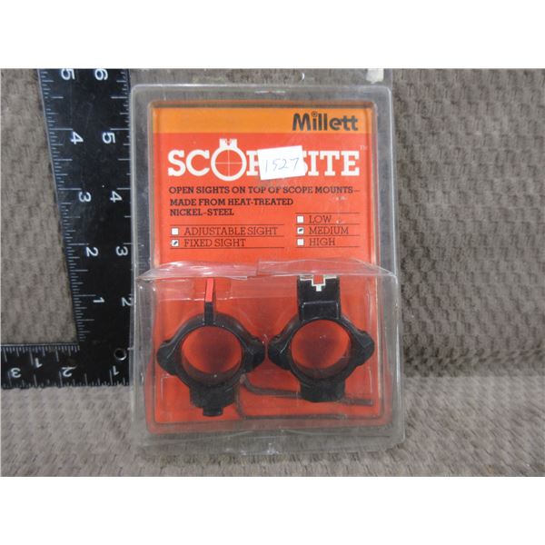 Millet 1" Medium Scope Rings With Sights - New in Package