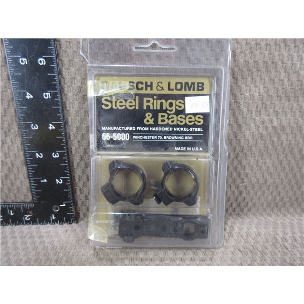 Bausch & Lomb Steel Rings & Bases - # 66-5000 - NEW