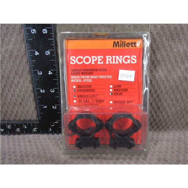 Millet Engraved Angle-Loc High Rings
