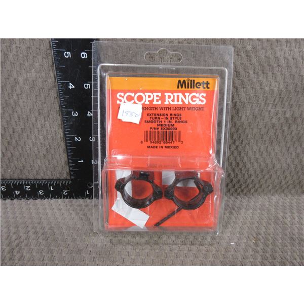 Millet 1" Medium Extension Scope Rings  - New in Package