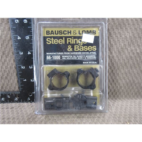 Bausch & Lomb Steel Rings & Bases - # 66-1000 - NEW