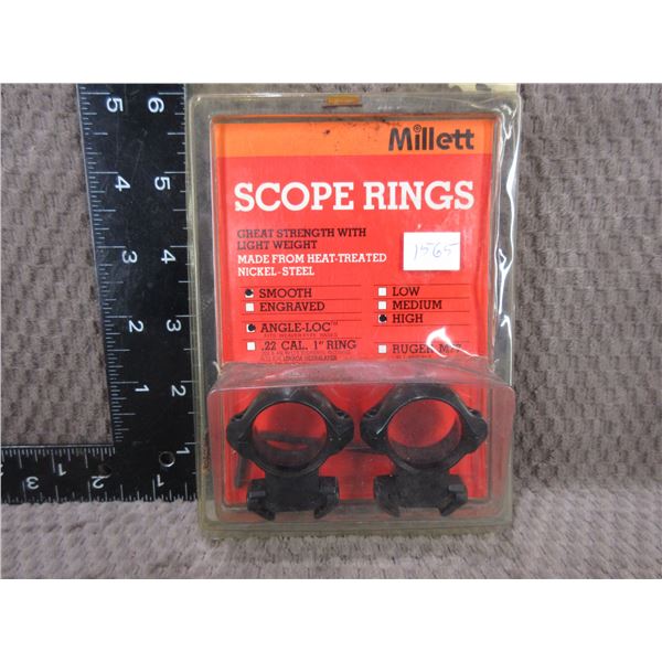 Millet Engraved Angle-Loc High Rings