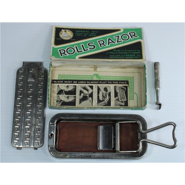 IMPERIAL NO.2 ROLLS RAZOR MADE IN ENGLAND W/ ORIGINAL BOX & INSTRUCTIONS