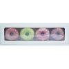 Image 1 : 4 GLITTERING COLORED DONUT BATH BOMBS