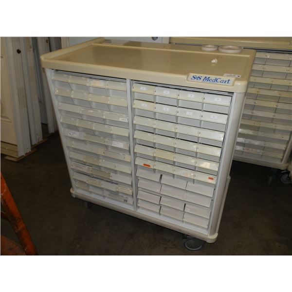 80 Drawer Medi Cart On Wheels