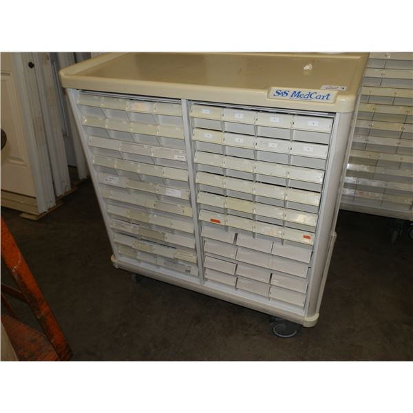 80 Drawer Medi Cart On Wheels