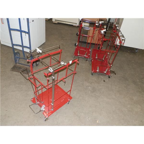 5 Bucket Carts On wheels