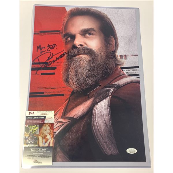 JSA David Harbour Autograph Photo