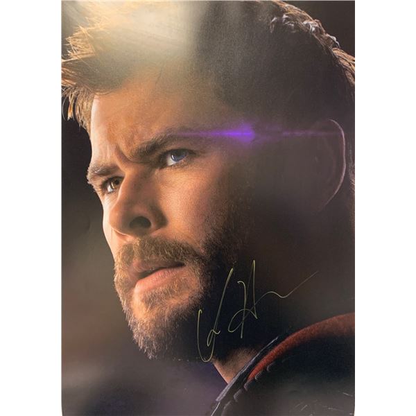 Autograph Avengers Endgame Chris Hemsworth Poster