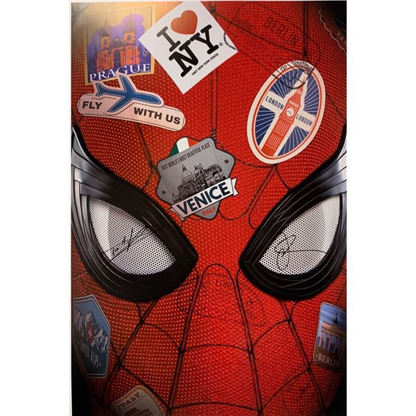 Autograph Spiderman Far From Home Poster