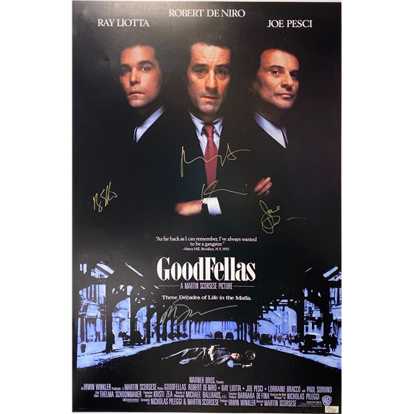 Autograph Goodfellas Joe Pesci Poster