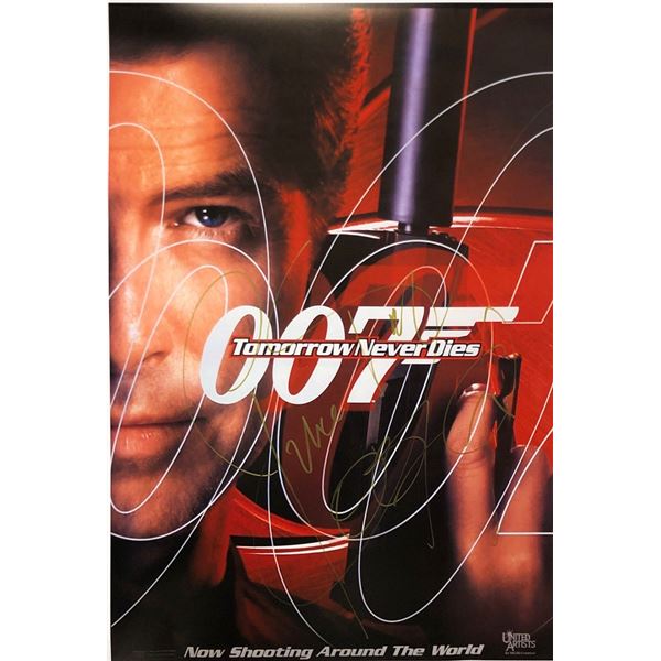 Pierce Brosnan Autograph James Bond 007 Poster