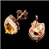 Image 2 : Natural Unheated Pear Citrine Earrings