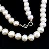 Image 2 : Natural Creamy/White Pearl 8 MM Necklace
