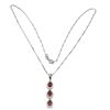Image 2 : Natural Pear Red Ruby Pendant/Necklace
