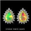 Image 1 : Natural Ethiopian White Opal Earrings