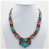 Image 1 : Tibet Natural Stone Tribal Queen Royal Necklace