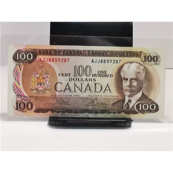 1975 $100 BANK OF CANADA BANK NOTE	1975 $100 BANK OF CANADA BANK NOTE