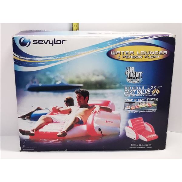 BRAND NEW IN BOX WATER LOUNGER INFLATABLE